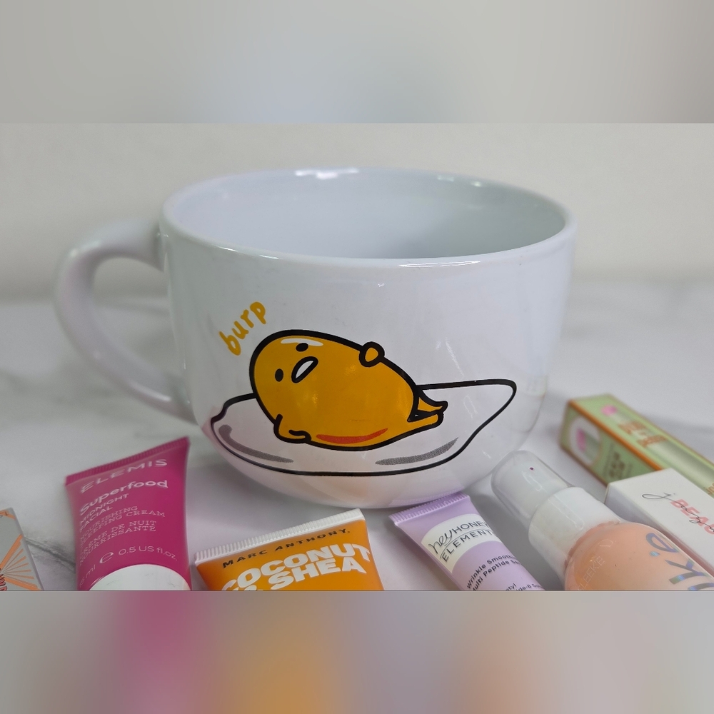 Assorted Ipsy Products In An Oversized Gudetama Mug - Sample Sizes - New - Picture 11 of 15